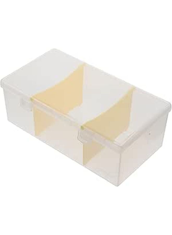 Business Card Holder Organizer Box Portable Desktop Storage Case for Office Supplies - Image 1