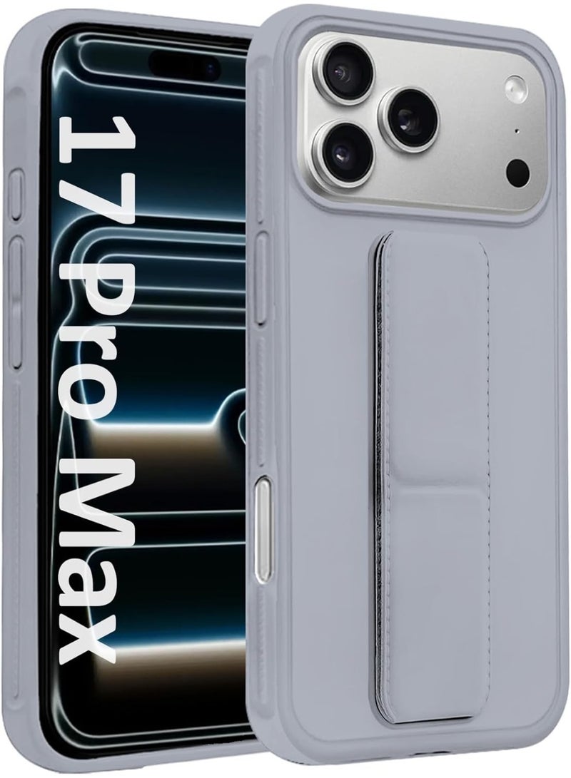 Case for Iphone 17 Pro Max Back Stand Case Magnetic Car Holder Soft Silicone Case Horizontal and Vertical Kickstand Cover Full protection Case for iPhone 17 Pro Max - Image 5