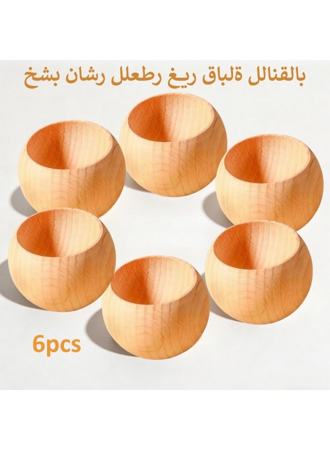 خشب ناشر عطر غير قابلة للانقلاب (6 قطع) - خشب طبيعي للزيوت العطرية ومبيدات البعوض، ناشر عطر محمول للمنزل والخزائن - Image 1