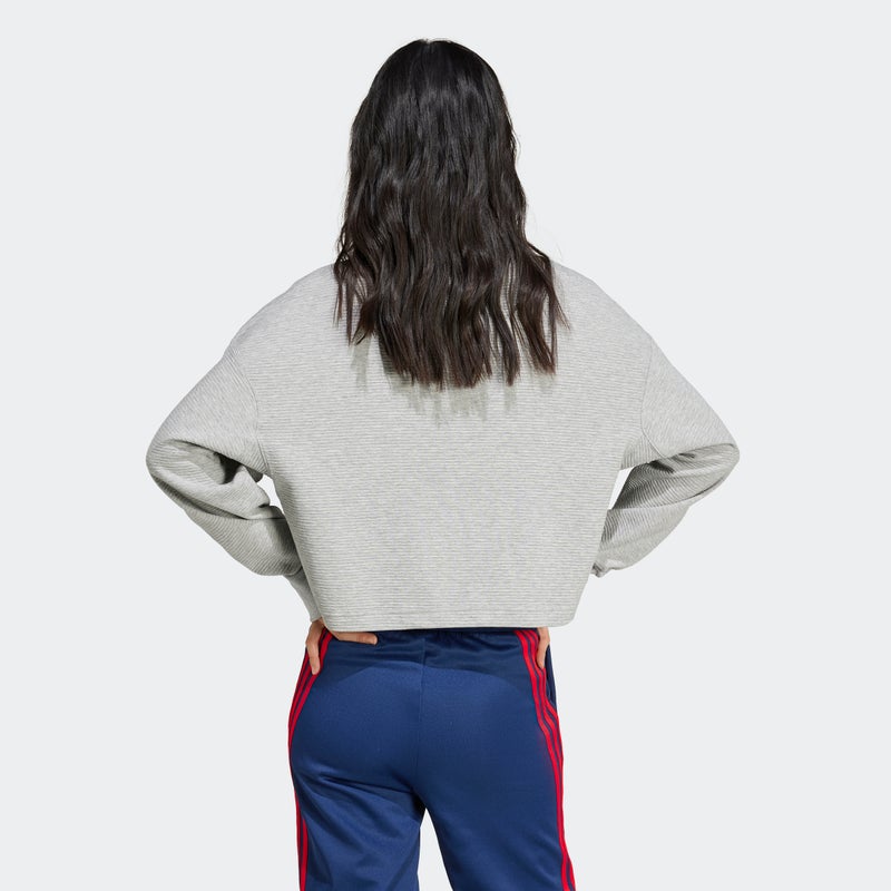 Adidas سويت شيرت أديداس بفتحة V مضلعة لجميع المواسم - Image 3