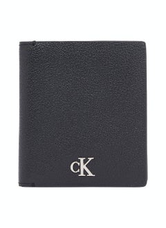 CALVIN KLEIN Men's Small Trifold Wallet - Leather, Black  - Image 1