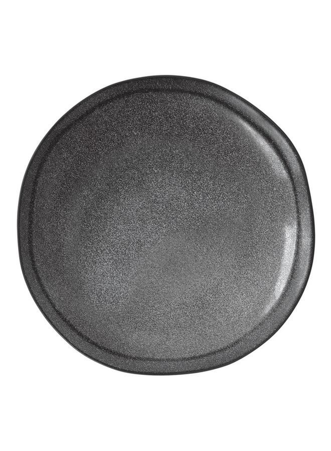 Easy Life Essential Round Shaped Easy Cleaning Stoneware Dessert Plate Dark Grey 21cm R2102#ESDG
