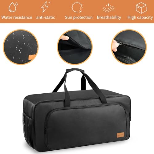 OUUTMEE 28.3''×13.8''×15.1'' Speaker Tote Bag Compatible with JBL Party Box 310/320 Multifunctional Storage Case - Image 4
