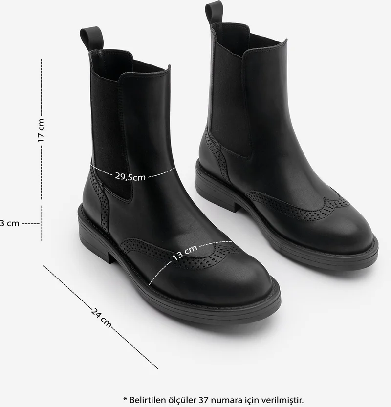MARJIN Women's Double Elastic Double Face Casual Boots Misat