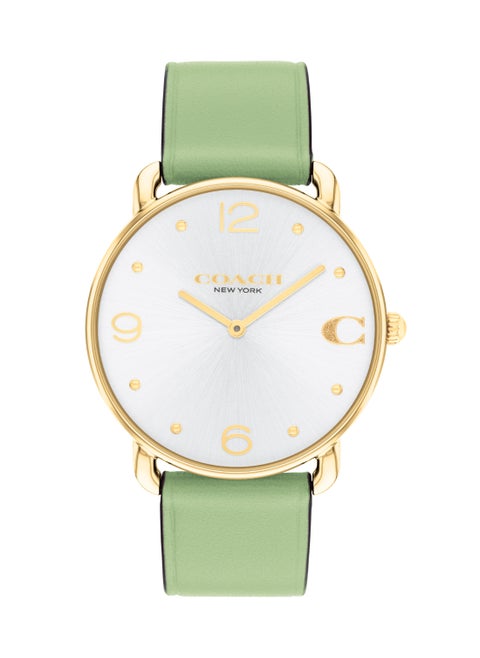 Round Analog Women's Silver White Case Watch - 14504287