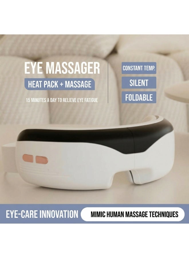 BABONA Eye Massager, Adjustable Sleep Mask Massage Holiday Birthday Gifts for Women Men, Eye Massager for Migraine Reduce Stye Eye, Eye Strain Relief, Improve Sleep - Image 4