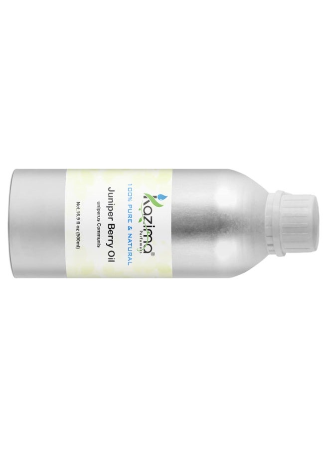 KAZIMA Juniper Berry Essential Oil - 100% Pure, Natural & Undiluted Oil for Skin Care & Hair Care, 500 ml - Image 2