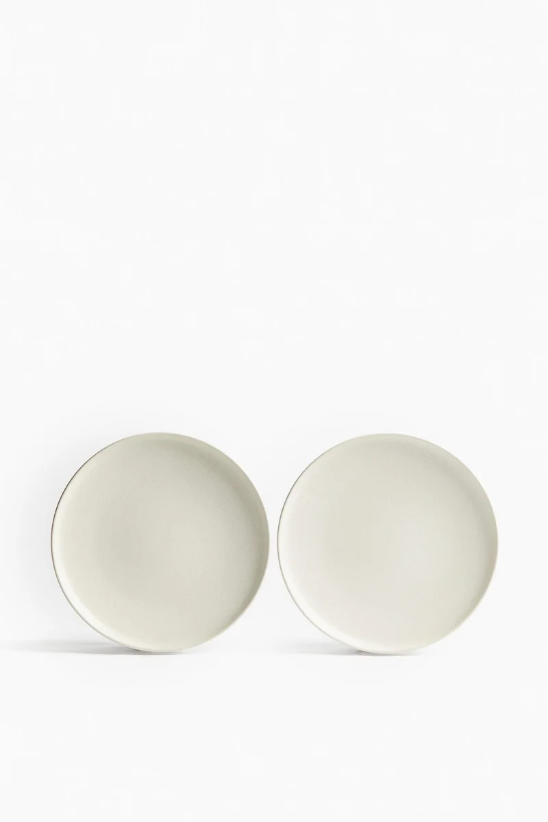 H&M 2-pack reactive-glaze dinner plates