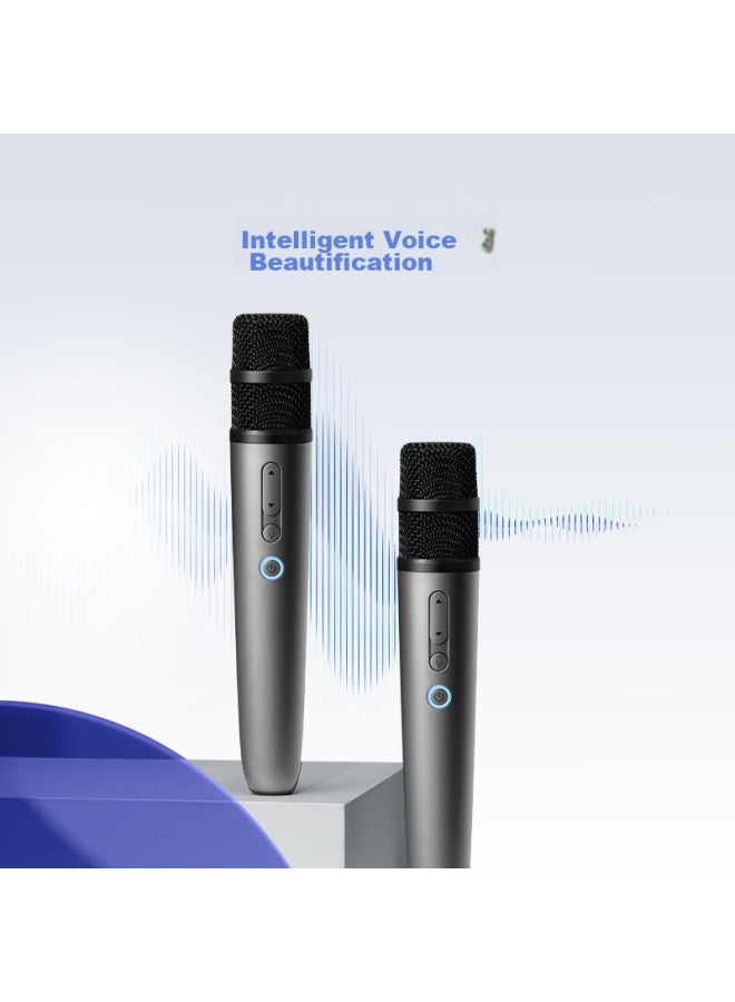 Huawei Smart Selection Pure Wheat Smart Karaoke Microphone For Elderly And Children, Dual Wireless Receiver, Dynamic Coil, For Huawei Tv Smart Screen, Home Ktv, Starry Gray, Only Supports Some Products - Image 3
