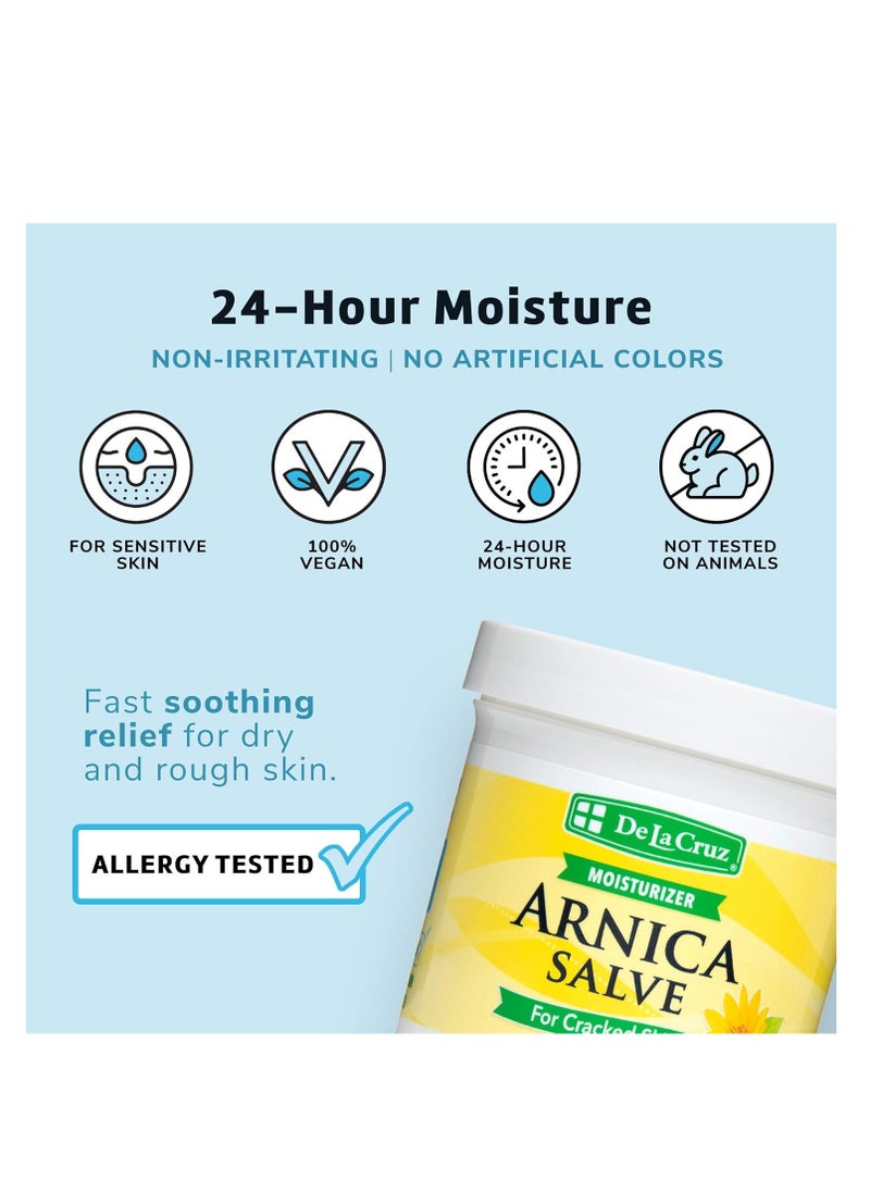 De La Cruz De La Cruz Arnica Salve, Foot Cream for Dry and Cracked Feet and Moisturizing Hand Salve for Dry Hands, 24 Hour Moisture for Dry and Rough Skin - JUMBO SIZE 5.5 OZ  - Image 5