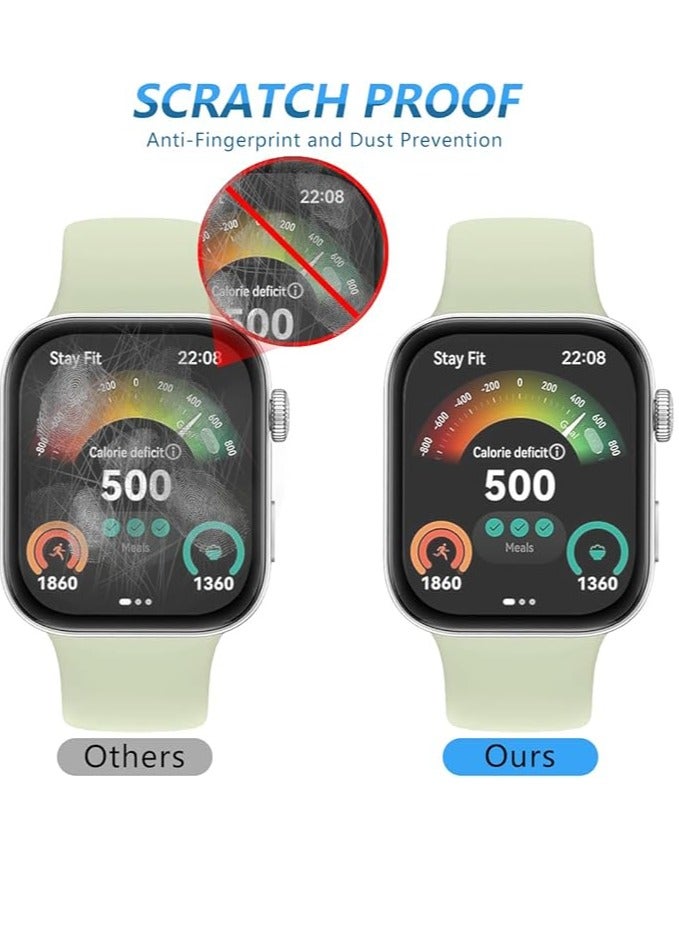 [3 Pack Screen Protector for Huawei Watch Fit 3, [Anti-Scratch] 3D Curved Edges Full Coverage, HD TPU Protective Film for Huawei Watch Fit 3 - Image 2