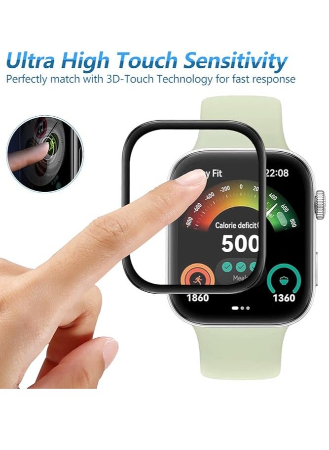 [3 Pack Screen Protector for Huawei Watch Fit 3, [Anti-Scratch] 3D Curved Edges Full Coverage, HD TPU Protective Film for Huawei Watch Fit 3 - Image 3