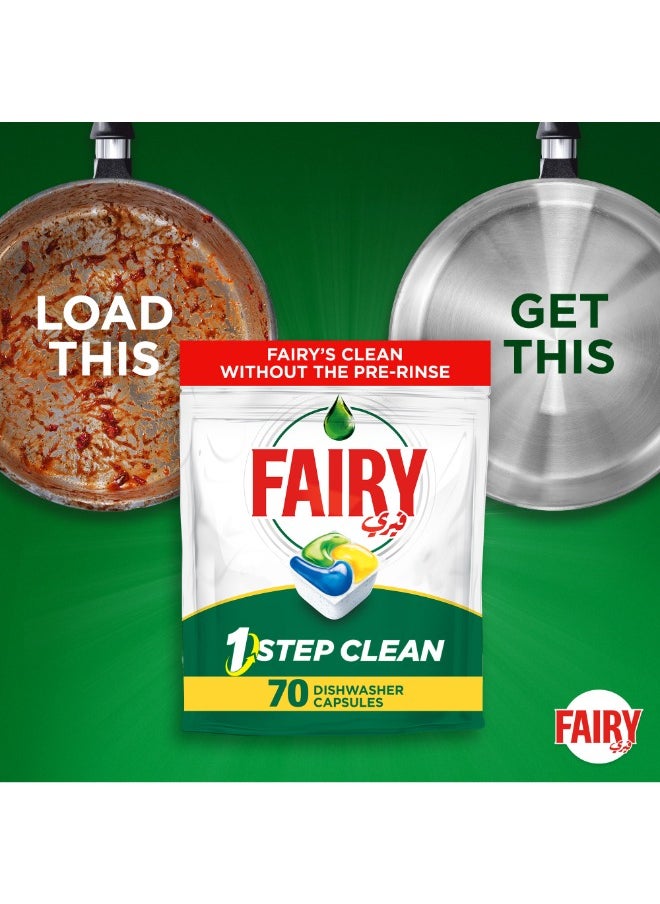 Fairy 1 Step Clean Automatic Diswhasher Tablets Effective On Tough Grease Without The Pre Rinse  - Image 2