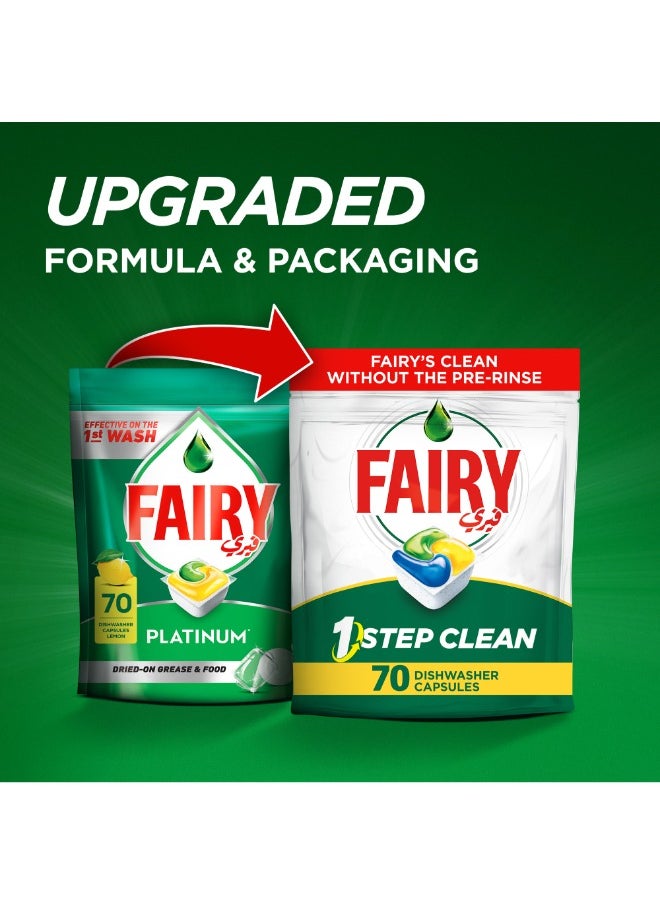 Fairy - 1 Step Clean Automatic Diswhasher Tablets Effective On Tough Grease Without The Pre Rinse - Image 1