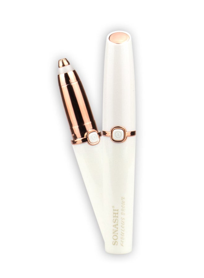 SONASHI 2-Piece Brows Hair Remover Set With Straightener SHS-2082 + SLD-823 White/Gold - Image 3