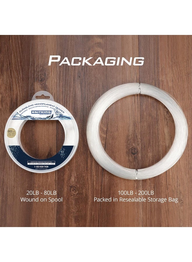 Kastking KastKing DuraBlend Monofilament Leader Line - Premium Saltwater Mono Leader Materials - Big Game Spool Size 120Yds/110M - Image 2