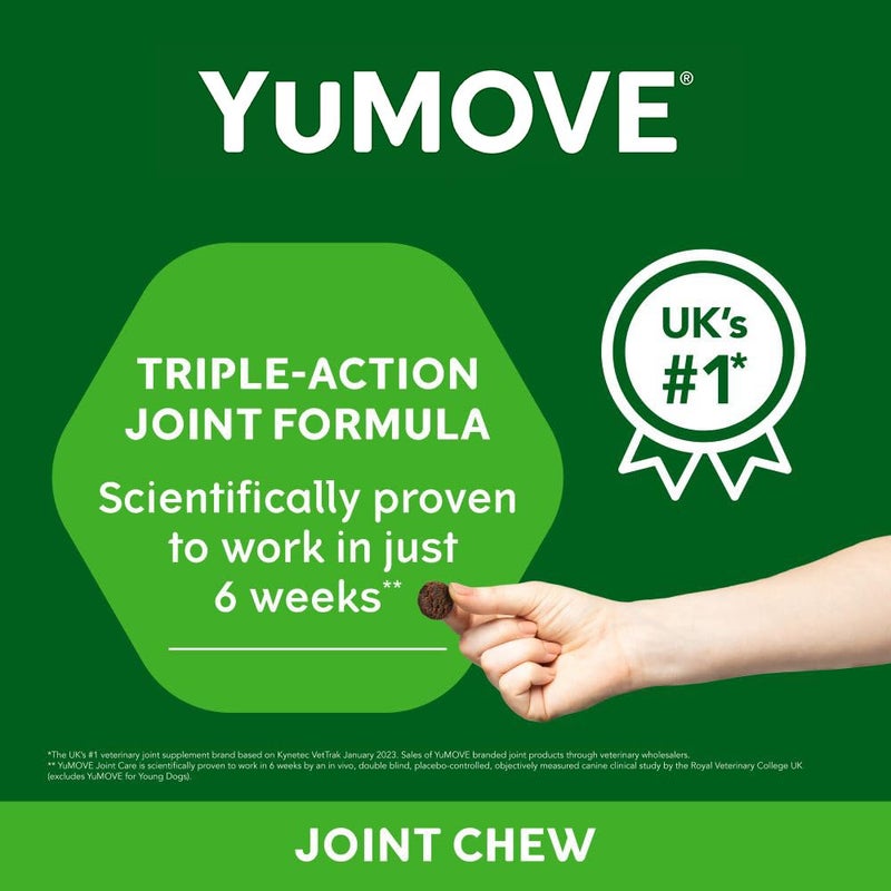 Lintbells YuMOVE Joint Supplement Dog Chews - Contains Glucosamine, Green Lipped Mussel - Natural Relief from Hip Ache, Stiff Joints - 1 Month’s Supply (Large & X-Large) - Image 3