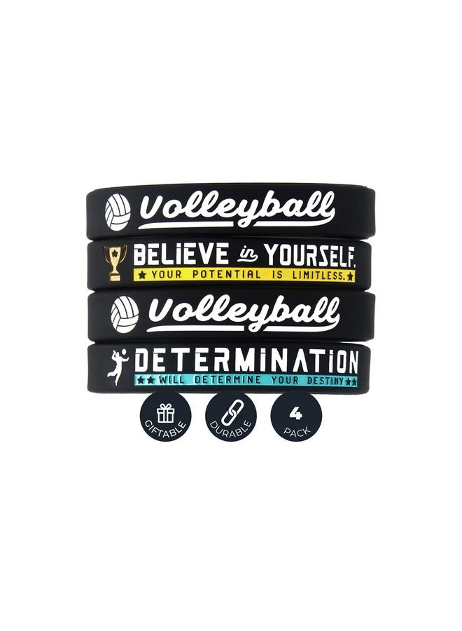 Inkstone Volleyball Silicone Bracelets With Motivational Sports Quotes Rubber Wristbands - Image 2