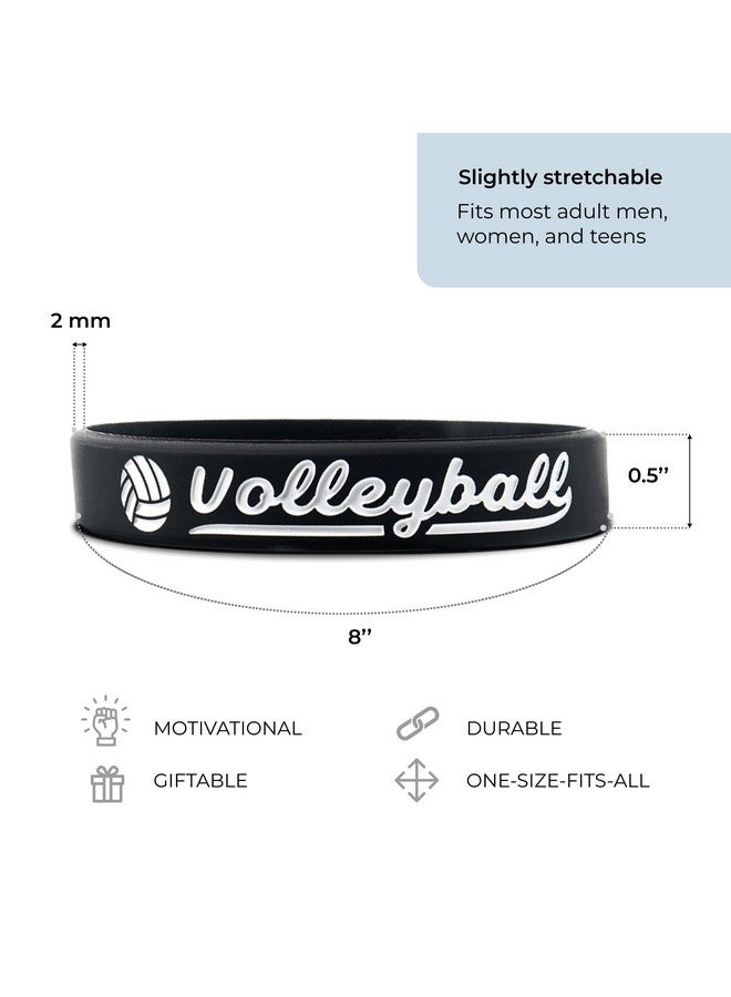 Inkstone Volleyball Silicone Bracelets With Motivational Sports Quotes Rubber Wristbands - Image 4