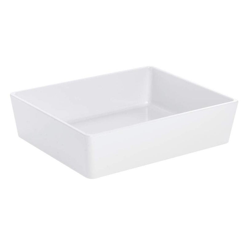 Hubert 1/2 Size Modular Pan White Melamine - 10"L x 12"W x 3"H - Image 2