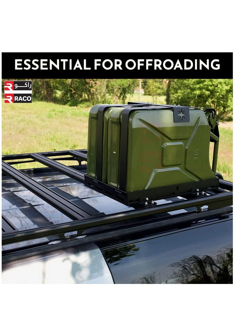 RACO Fuel Can for Gasolline, Diesel and Other Liquids Metal Jerry Can Green Made in Taiwan (5 L) - Image 5