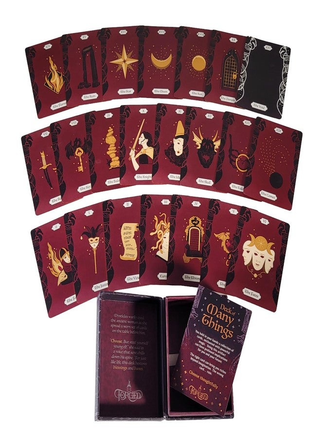 Forged Dice Co. Deck of Many Things - Premium RPG Playing Cards with Unique Art Illustrations - Compatible with Dungeons and Dragons Board Game, D&D 5e, DND Accessories - Image 3