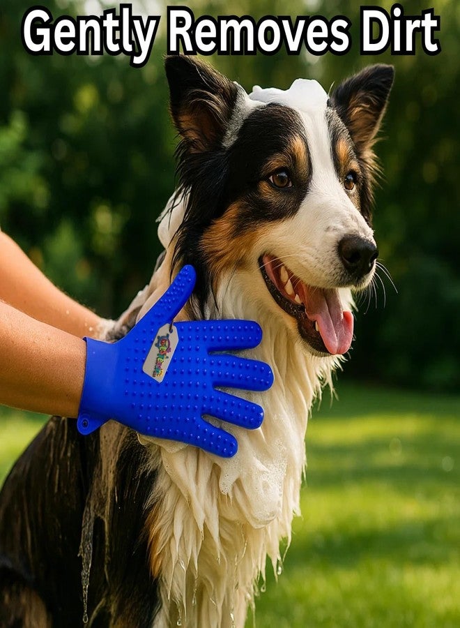 Western Era Rubber Grooming & Deshedding Glove for Pets | Full Hand Coverage | Both Side Spiked Design for Dogs & Cats | Ideal for Daily Bathing, Massaging & Shedding Control (Random Color) (Type 5) - Image 4