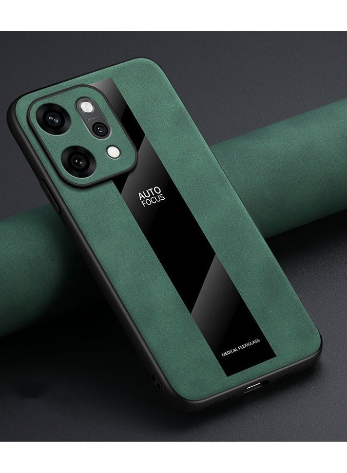 general For Oppo Reno 14 Suede Leather Anti Drop Anti Fingerprint Phone Case