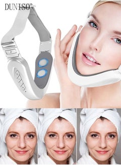 V Face Beauty Device for WomanDouble Chin Reducer Machine 6 Modes and 12 Intensity Levels Electric Double Chin Eliminator Smart Face Lift Device with Magnetic Massager