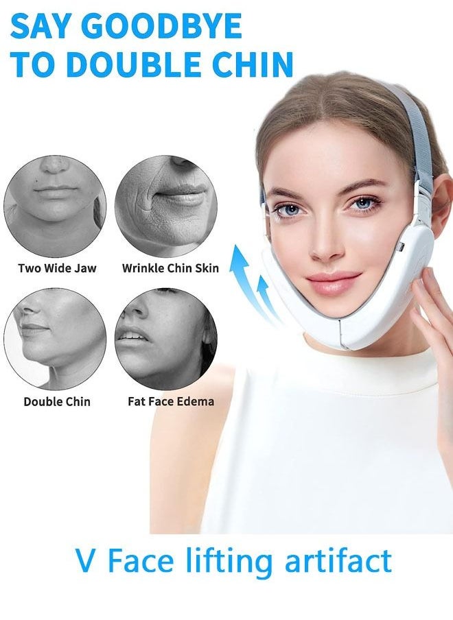 DUNISO - V Face Beauty Device for WomanDouble Chin Reducer Machine 6 Modes and 12 Intensity Levels Electric Double Chin Eliminator Smart Face Lift Device with Magnetic Massager - Image 1
