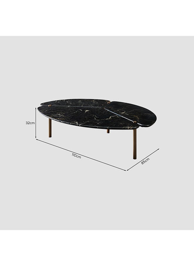 AL HUZAIFA FURNITURE - Wagner Coffee Table Natural Marble Top - Image 1
