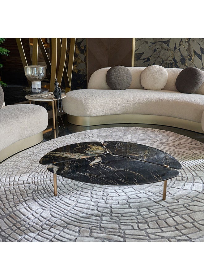 AL HUZAIFA FURNITURE - Wagner Coffee Table Natural Marble Top - Image 1
