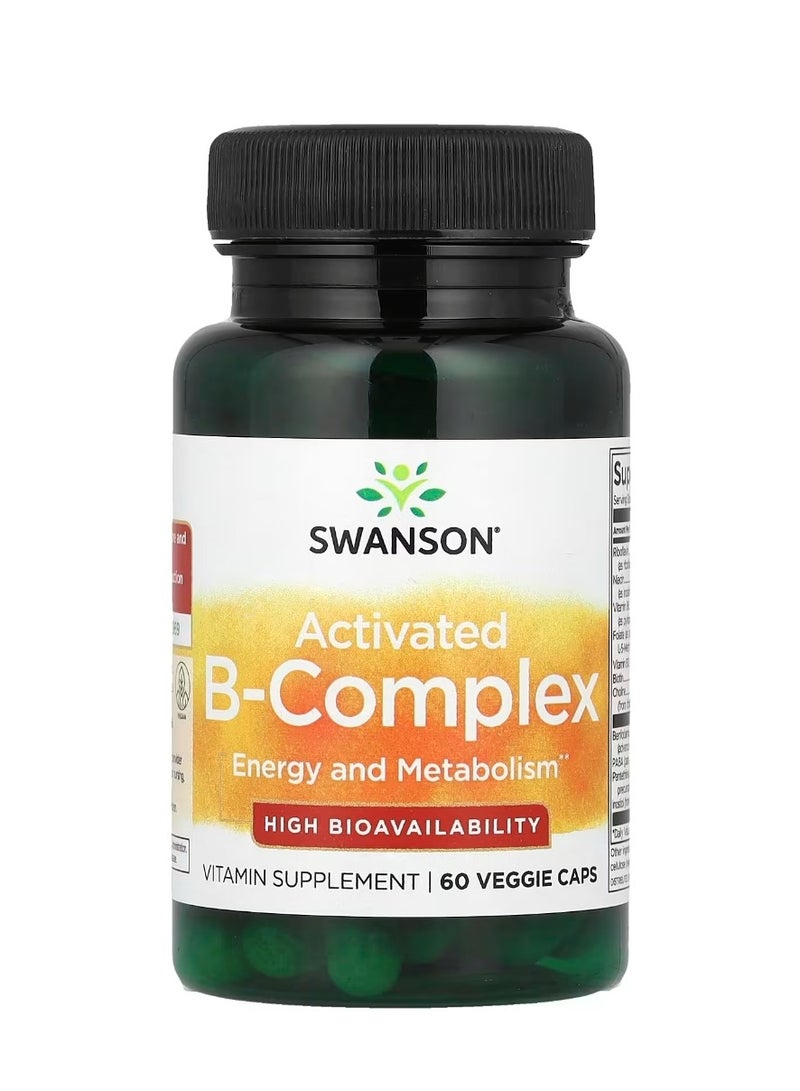 سوانسون 60 كبسولة نباتية من مركب B المنشط - Image 1