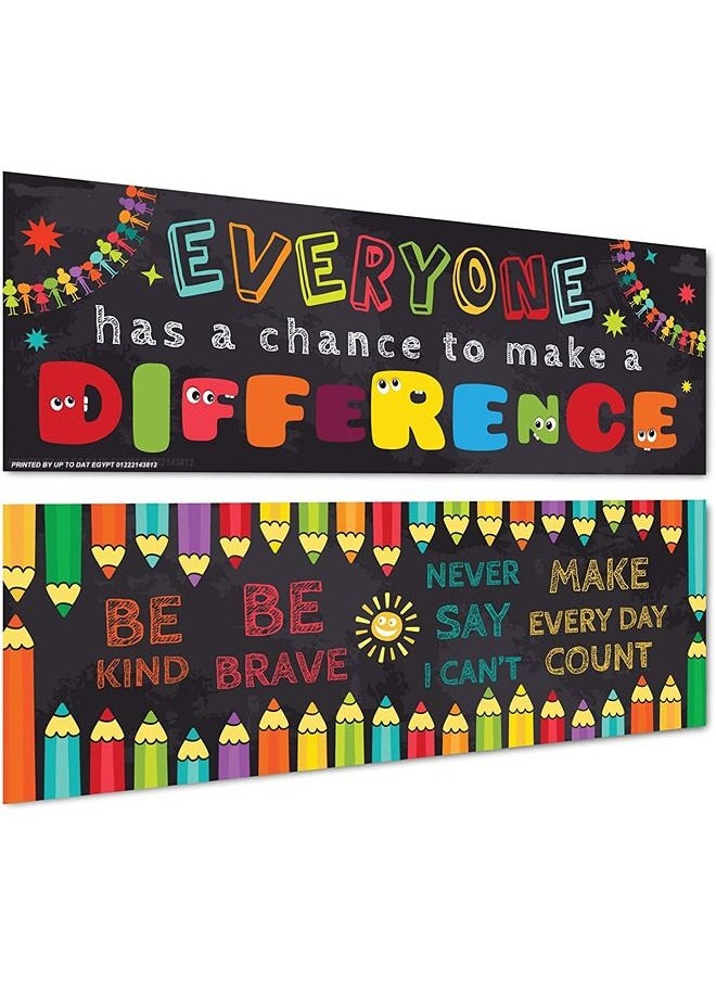 Generic 2pcs Student Motivational Letters Pendants School and Classroom Decoration Large Size 