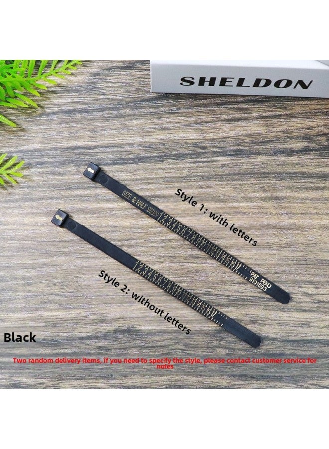 U.S. Ring Finger Circumference Measurement Belt Size Hand Circumference Finger Size Measurement Ring Manufacturers-Model:Black Beauty Measuring Tape 1G  - Image 1