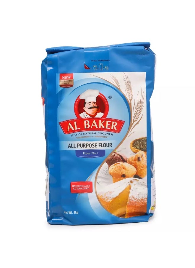 Al Baker Al Baker All Purpose Flour No.1- 2+1kg  - Image 3
