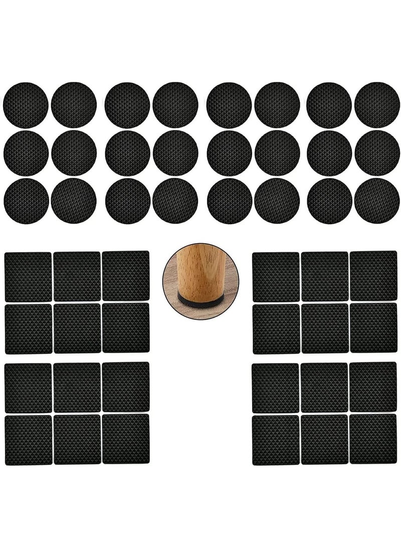 48 جهاز كمبيوتر شخصي شعر وسائد الأثاث ، وسائد اللاصقة الذاتية غير الانزلاق لكرسي الجدول الساقين ، واقي الأرضية للخشب الصلب بلاط المترقفة ، وسائد الوسادة المضادة للخدش للأريكة والأثاث القدمين - Image 1