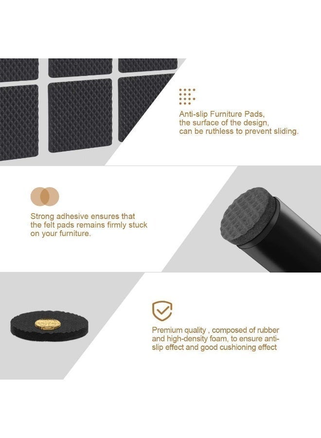 48 جهاز كمبيوتر شخصي شعر وسائد الأثاث ، وسائد اللاصقة الذاتية غير الانزلاق لكرسي الجدول الساقين ، واقي الأرضية للخشب الصلب بلاط المترقفة ، وسائد الوسادة المضادة للخدش للأريكة والأثاث القدمين - Image 3