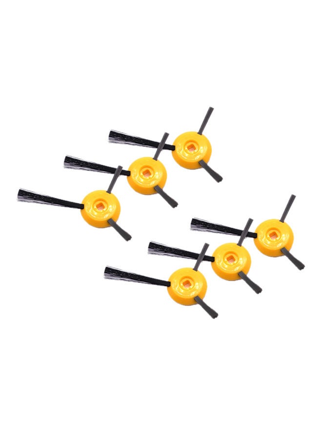 NIBEMINENT 6-Piece Side Brushes Vacuum Cleaner Set DW2162 Yellow/Black - Image 1