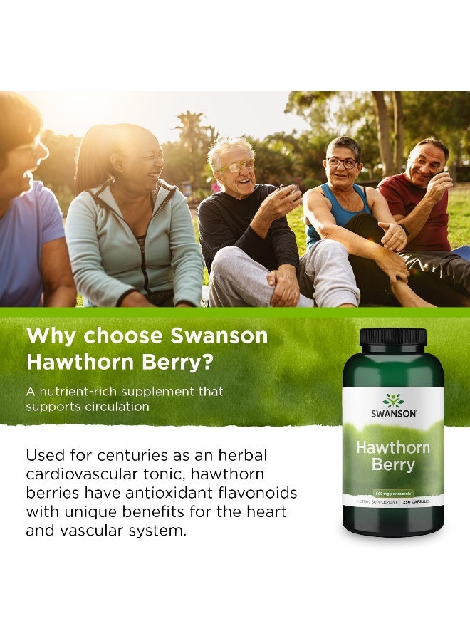 SWANSON Hawthorn Berries 565 Mg 250 Caps - Image 2