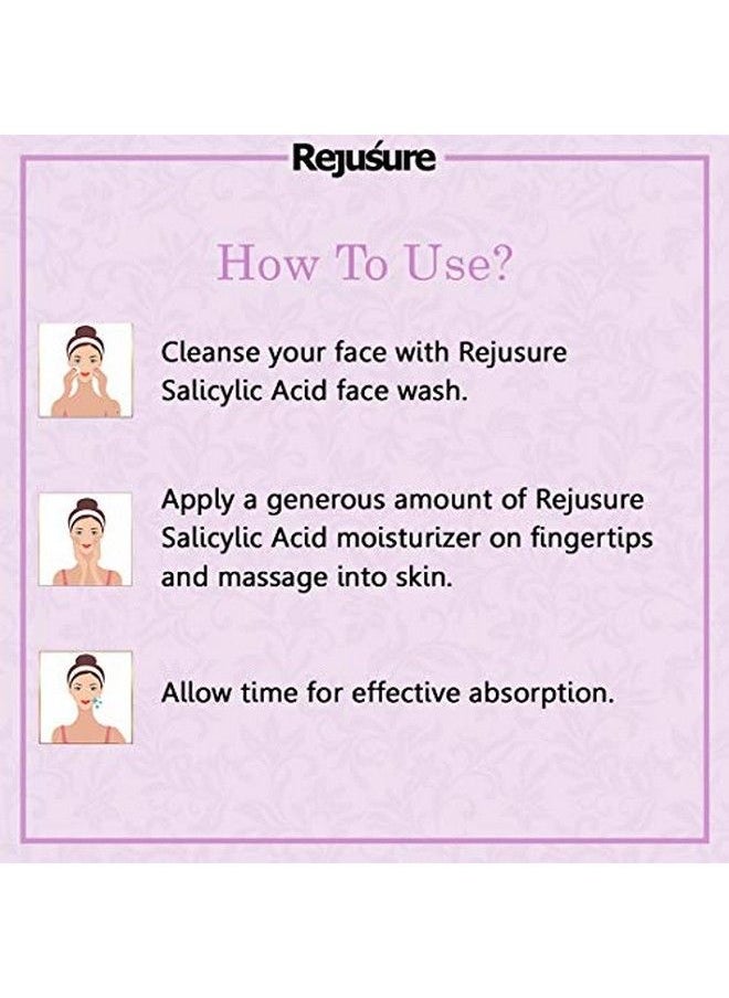 Rejusure - 2% Salicylic Acid Moisturizer ; Fights Breakout & Blackheads & Excess Oil ; Cream For Face 50Ml - Image 1