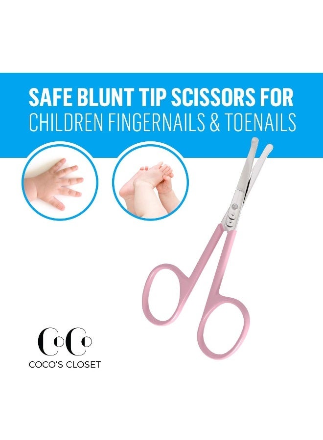 Coco's Closet Sax & Skara Round-Tipped Baby Nail Scissors + Storage Case - Image 5