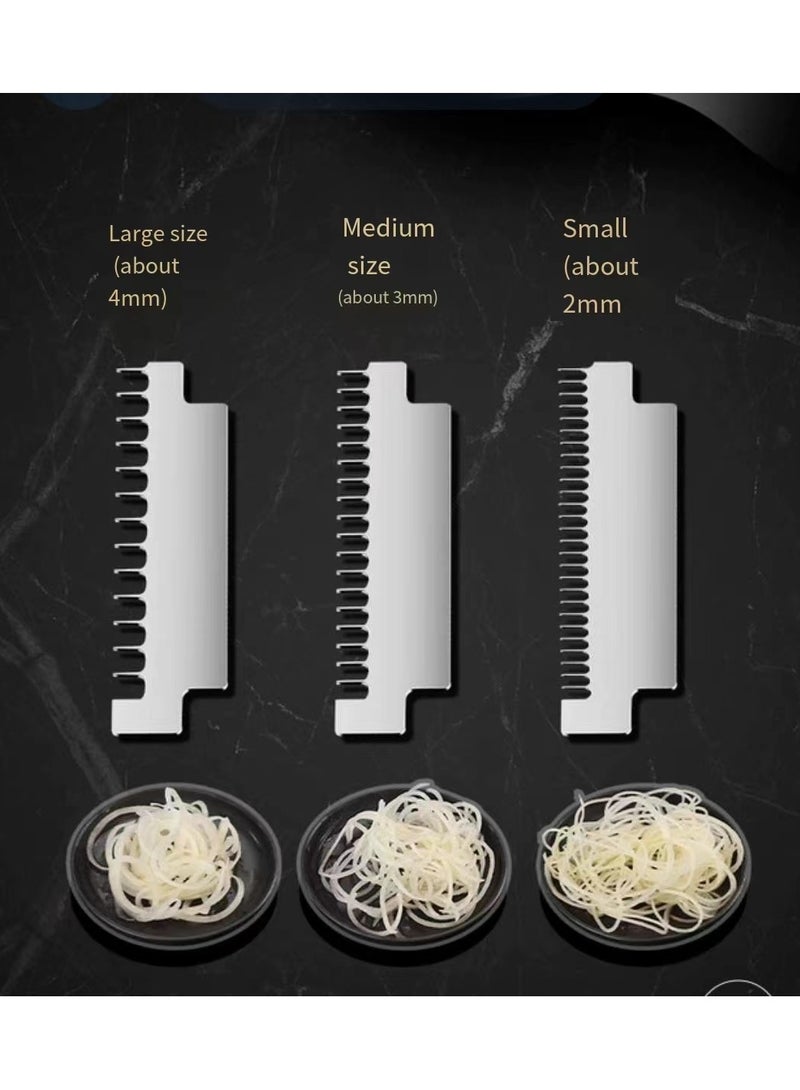DEESS Rotating shredder, kitchen shredder vegetable slicer with 3 drum blades, quick to cut potatoes, suitable for vegetables - Image 3