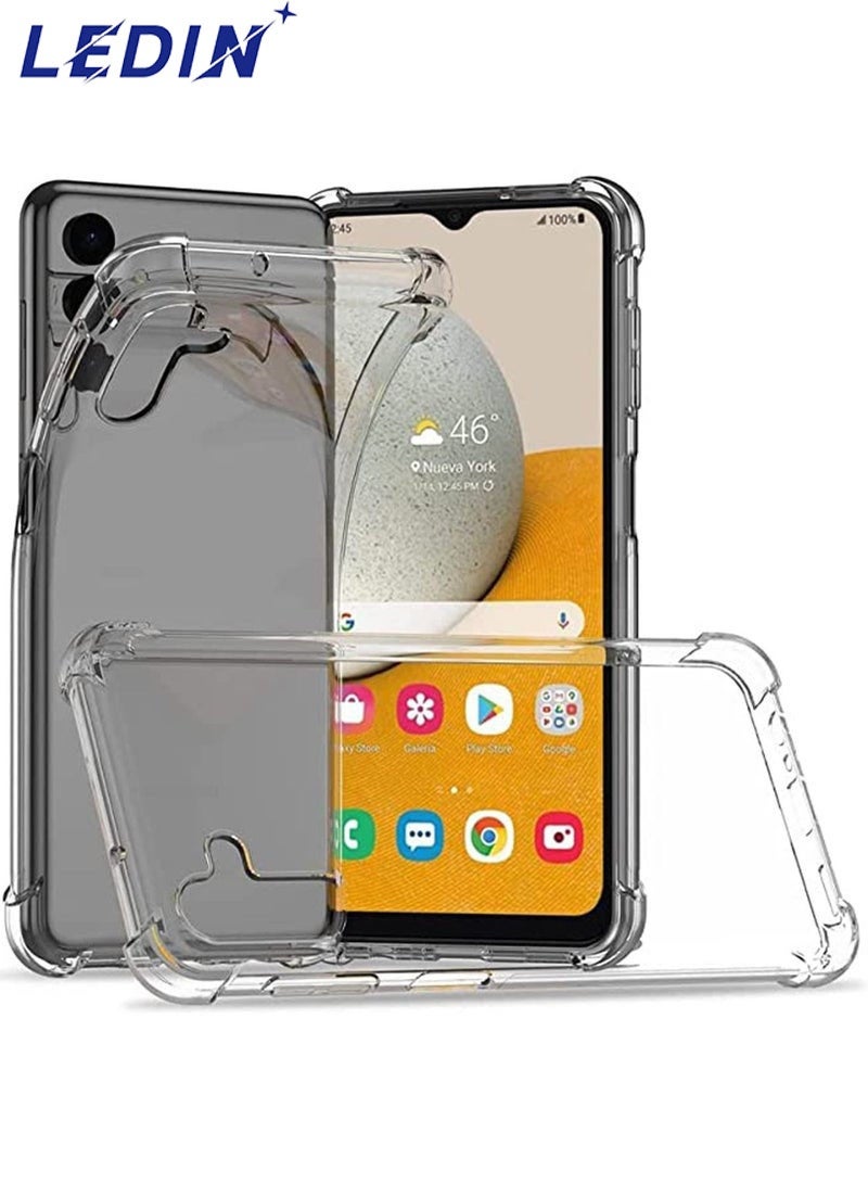 LEDIN Case for Samsung Galaxy A13 5G Clear Case Soft Flexible Silicone Back Cover Shockproof Anti Scratch Case with Reinforced Bumper Corner Compatible for Samsung Galaxy A13 5G Clear - Image 1