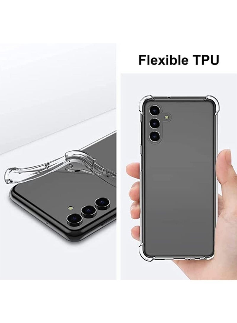 LEDIN Case for Samsung Galaxy A13 5G Clear Case Soft Flexible Silicone Back Cover Shockproof Anti Scratch Case with Reinforced Bumper Corner Compatible for Samsung Galaxy A13 5G Clear - Image 2