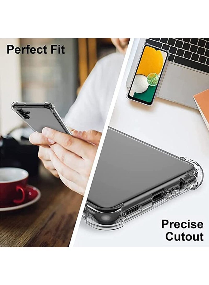 LEDIN Case for Samsung Galaxy A13 5G Clear Case Soft Flexible Silicone Back Cover Shockproof Anti Scratch Case with Reinforced Bumper Corner Compatible for Samsung Galaxy A13 5G Clear - Image 5