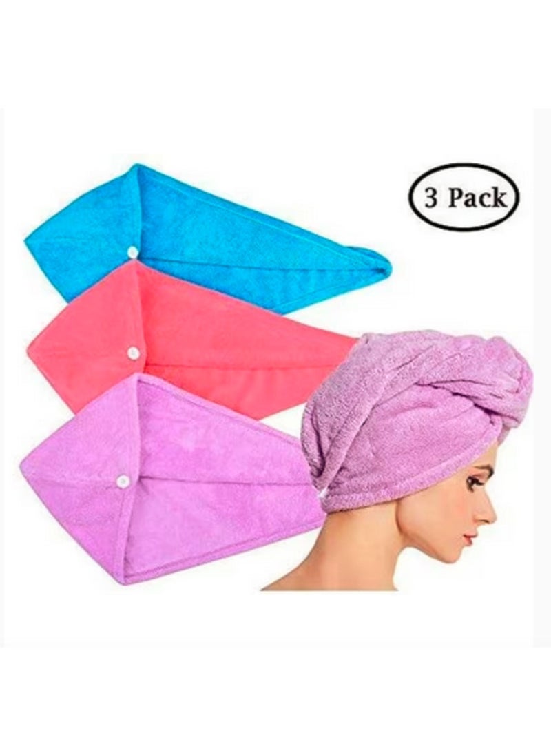 Microfiber Hair Drying Towel Pack Of 3 Multicolour 63x24cm - pzsku/Z31C31CC0CF2BB068B843Z/45/_/1709378865/24ffafc0-79da-468f-9b9b-65c08da4f3aa