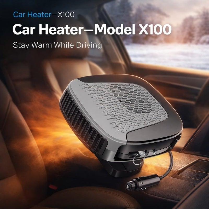 12V Car Heater Heating Fan 360° Rotation Automobile Interior Windshield Defroster Fast Heating for Vehicle - Image 3