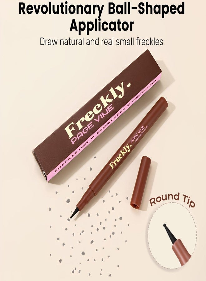 Liopif Freckle Pen, Natural Lifelike Fake Freckles Makeup Pen Stamp for Sunkissed Makeup,Magic Faux Freckle Stain Marker Long Lasting Quick Dry - (01LIGHT+02MEDIUM) - Image 2