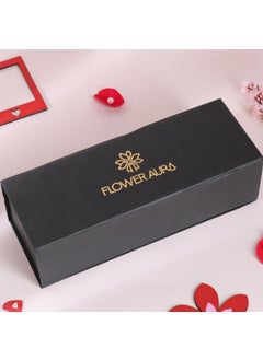 Floweraura FlowerAura Love Combo of Single Red Rose With Pack of 4 Chocolate In Box For Birthday Anniversary Gift Valentines Day Rose Day Gift For Boyfriend GirlfriendWife Husband Same Day Delivery  - Image 3